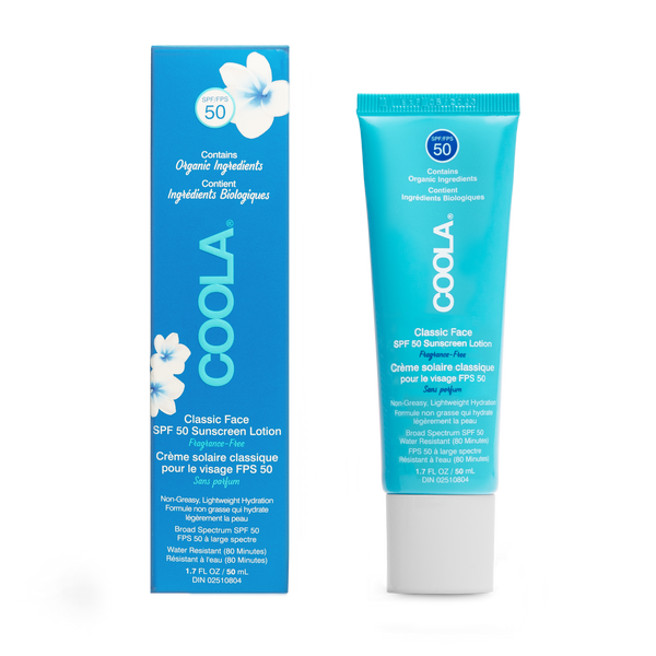 Coola Classic Face Organic Sunscreen Lotion SPF 50 - Fragrance Free